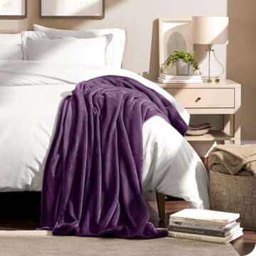 Bare Home Microplush Fleece Blanket for Ultimate Comfort