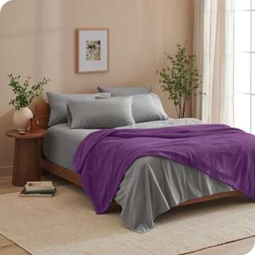 Bare Home Microplush Fleece Blanket for Ultimate Comfort