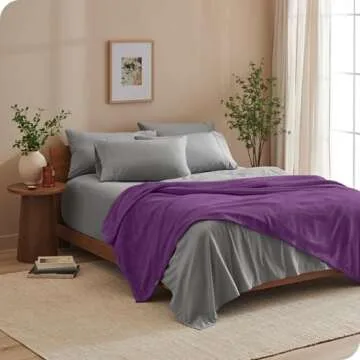Bare Home Microplush Fleece Blanket for Ultimate Comfort