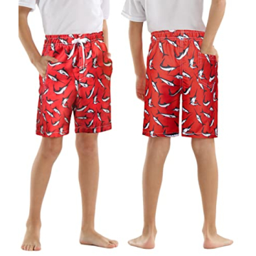 Rolimaka 3 Pack Boys Swim Trunks with Mesh Lining