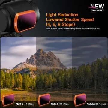 MINGVEN Magnetic ND Filters Set & Black Mist - Black Diffusion 1/4 Filter for DJI Osmo Pocket 3 Creator Combo Accessories - 4 Pack (Black Mist Filter, ND16, ND64, ND256)