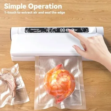 Food Vacuum Sealer Machine with 75KPA Suction and 20 Bags