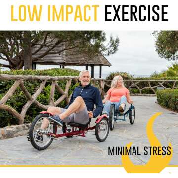 Mobo Triton Pro Adult Tricycle - Comfortable Beach Cruiser