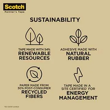 Scotch General Purpose Masking Tape, Tan, Tape for Labeling, Bundling and General Use, Multi-Surface...