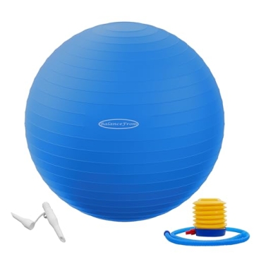 Fitvids Anti-Burst Exercise Ball with Quick Pump 2000 lb Capacity