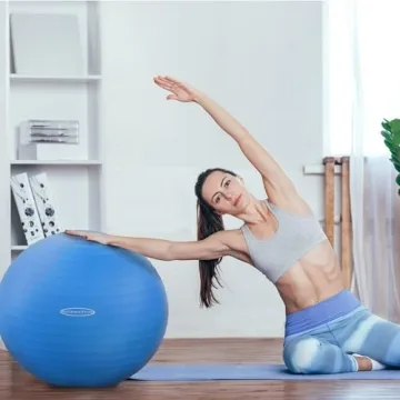 Fitvids Anti-Burst Exercise Ball with Quick Pump 2000 lb Capacity
