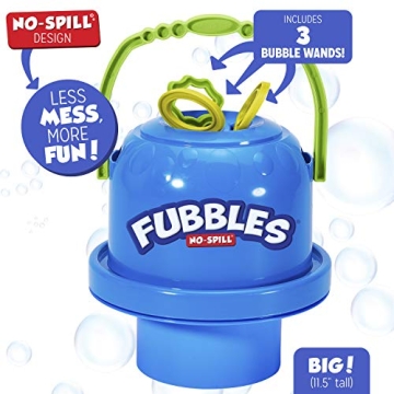 No-Spill Fubbles Big Bubble Bucket for Kids Outdoor Fun