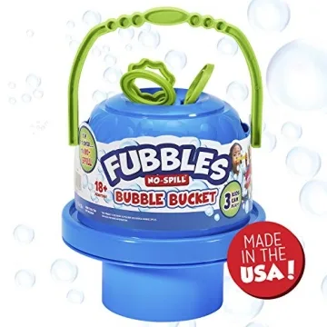 No-Spill Fubbles Big Bubble Bucket for Kids Outdoor Fun