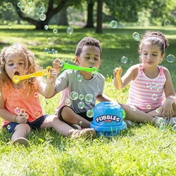 No-Spill Fubbles Big Bubble Bucket for Kids Outdoor Fun