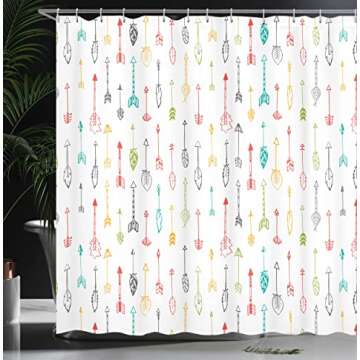 Ambesonne Arrows Shower Curtain - Stylish Bathroom Decor