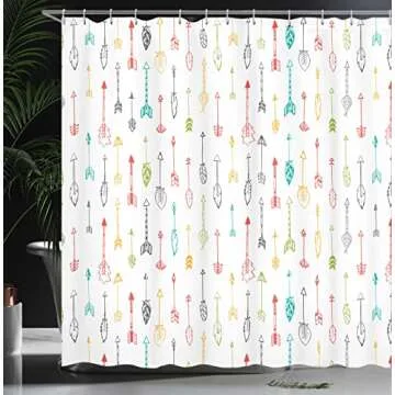 Ambesonne Arrows Shower Curtain - Stylish Bathroom Decor