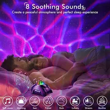 Rossetta Galaxy Projector - Music, White Noise & Stars