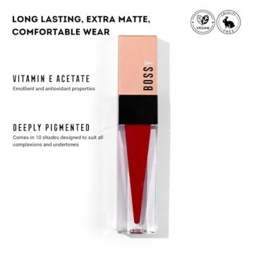 Bossy Cosmetics FAITH Liquid Lipstick - Long Lasting, Vegan