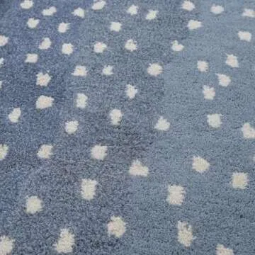 Antelope Cheetah Blue Wool Area Rug - Handmade Elegance