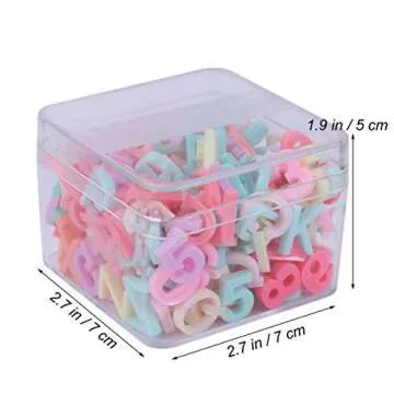 Exceart 200pcs Resin Alphabet Beads for DIY Crafting