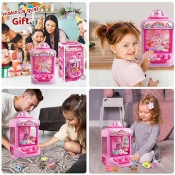 Magical Unicorn Claw Machine for Kids with Plush Toys