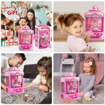 Magical Unicorn Claw Machine for Kids with Plush Toys