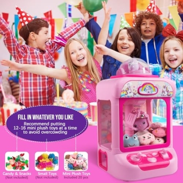Magical Unicorn Claw Machine for Kids with Plush Toys