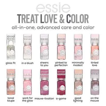essie treat love & color strengthener for normal to dry/brittle nails pinked to perfection 0.46 fluid ounces