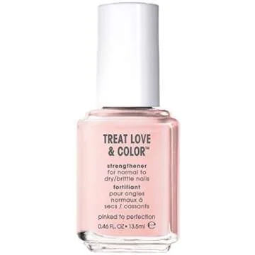 essie treat love & color strengthener for normal to dry/brittle nails pinked to perfection 0.46 fluid ounces