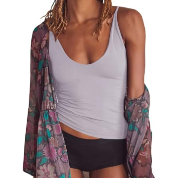 Stylish Tankaneo Women's V Neck Sleeveless Cami Top