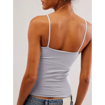 Stylish Tankaneo Women's V Neck Sleeveless Cami Top