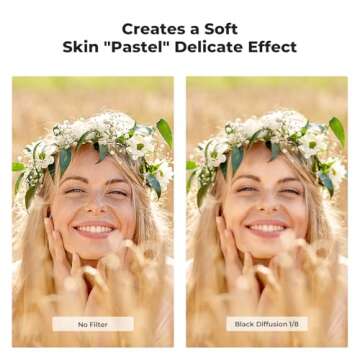 K&F Concept 67mm Black Diffusion Filter for Cinematic Imaging