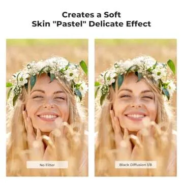 K&F Concept 67mm Black Diffusion Filter for Cinematic Imaging