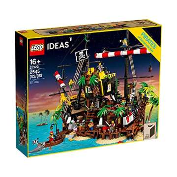 LEGO Ideas Pirates of Barracuda Bay 21322 Building Kit - Pirate Shipwreck Adventure