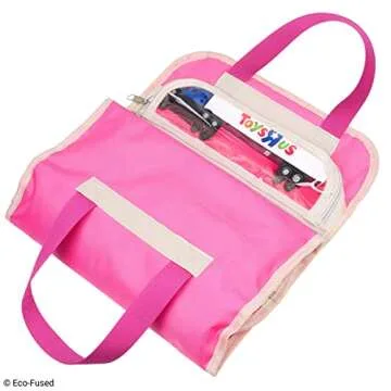 Fold out toy organizer storage bag for girls - Ideal for toys, accessories and collectibles - Also great for arts & crafts, cupcake decorations, make-up, etc.