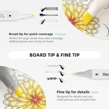 120 Dual Tip Alcohol Markers Set for Artists and Beginners