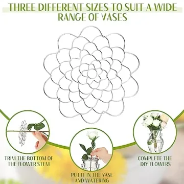 Elegant Hotop Flower Arrangement Holders Set for Vases