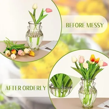 Elegant Hotop Flower Arrangement Holders Set for Vases