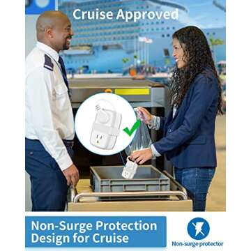 Compact Travel Power Strip with USB-C for All Devices