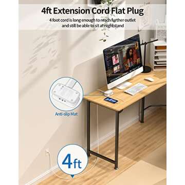 Compact Travel Power Strip with USB-C for All Devices