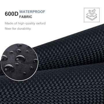 JiatuA Car Trunk Organizer, Car Organizers and Storage Collapsible Multi Compartment Container Box, Adjustable Car Accessories for SUV Sedan Truck, Standard Size, Black