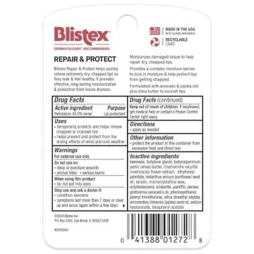 Blistex Repair & Protect Lip Balm, Lip Treatment, Severe Chapped Lip Prevention