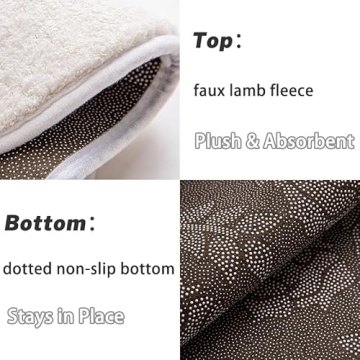 Pinkrin Angel Bathroom Rug - Soft and Non-Slip Bath Mat