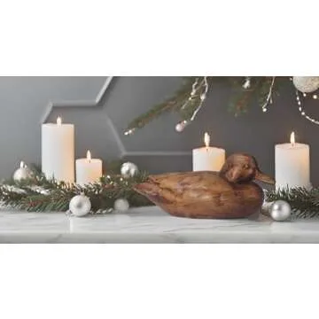 Hymmah Duck Home Decor Statue Rustic Home Decorations for Living Room, Boho Sculpture Resin Animal Collectible Figurines for Indoor Decor