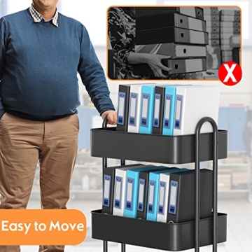 Heavy Duty Utility Rolling Cart with Lockable Wheels | Ceayell