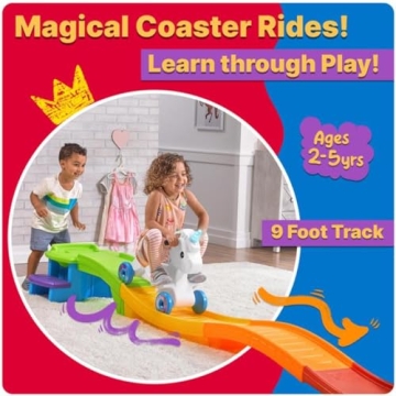 Step2 Unicorn Roller Coaster Toy for Kids Ages 2-5