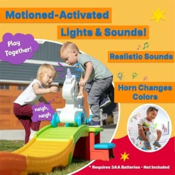 Step2 Unicorn Roller Coaster Toy for Kids Ages 2-5