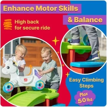 Step2 Unicorn Roller Coaster Toy for Kids Ages 2-5