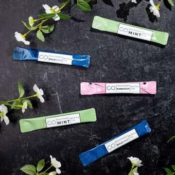 Bold Mint GO Travel Size Mouthwash Packets - Bulk Individual Mini Mouthwash Packets - Perfect Travel Size Toiletries for Guest Bathrooms - Alternative to Breath Strips and Spray, Alcohol and Dye Free