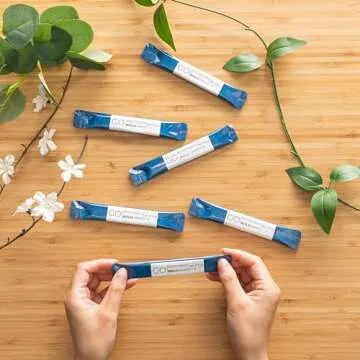 Bold Mint GO Travel Size Mouthwash Packets - Bulk Individual Mini Mouthwash Packets - Perfect Travel Size Toiletries for Guest Bathrooms - Alternative to Breath Strips and Spray, Alcohol and Dye Free