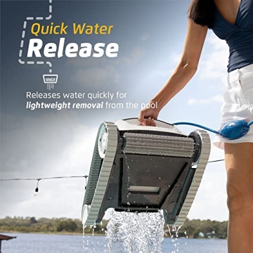 Dolphin E10 Automatic Robotic Pool Vacuum Cleaner for Above-Ground Pools