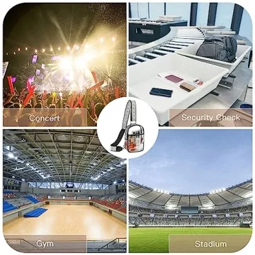 Telena Clear Bag for Events - Stadium Crossbody Bag