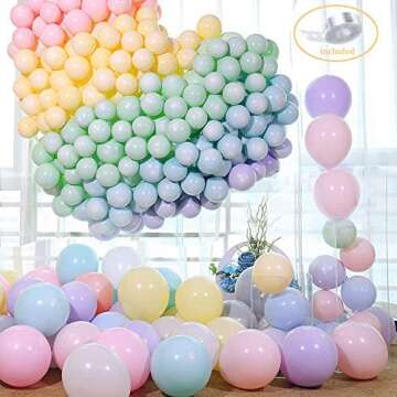 100pcs 10 Inch Macaron pastel Color Latex Balloon for Birthday Party Decoration Baby Shower Supplies Wedding Ceremony Balloon Arch Balloon Tower