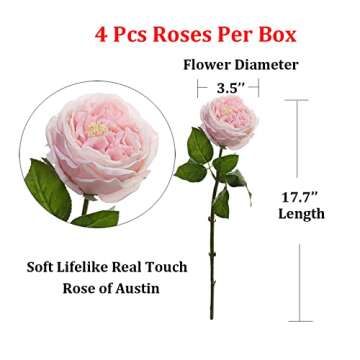 Elegant YalzoneMet 3.5'' Big Bloom Artificial Roses