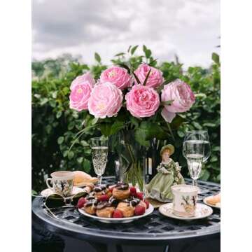 Elegant YalzoneMet 3.5'' Big Bloom Artificial Roses